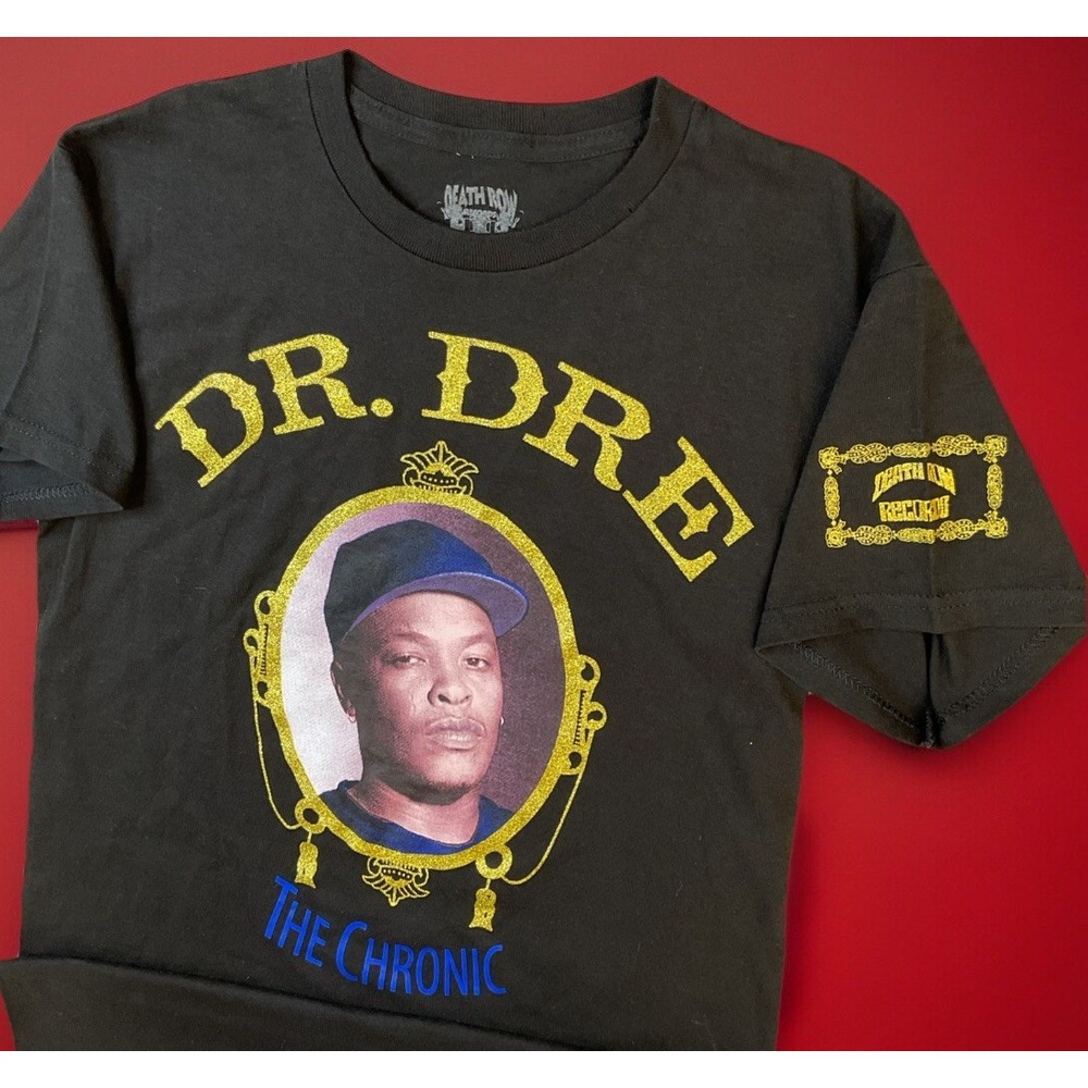 Dr Dre The Chronic T-Shirt Graphic Tee Death Row‎ Records Retro Men Sz S